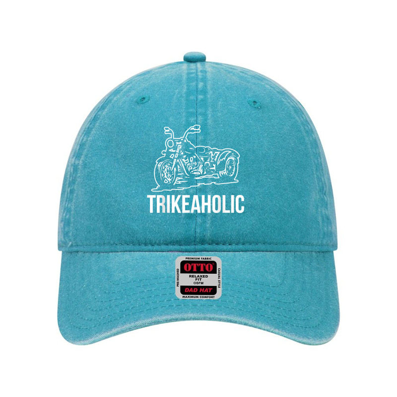 Trikeaholic Trike Bike Motorcyclist T Shirt Dyed Cap by RosalbaIncorvaia | Artistshot