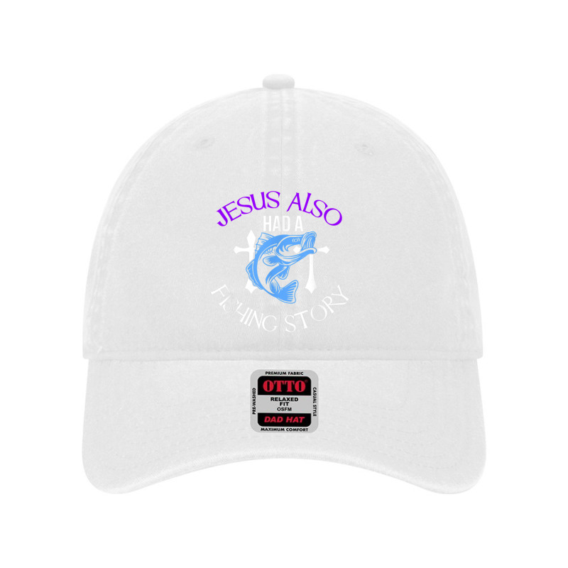 Jesus Also Had A Fishing Story Cool Christian Fisher Design Arts Chara Dyed Cap by Aria-Proctor | Artistshot