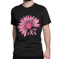 Pink Ribbon Flower Classic T-shirt | Artistshot