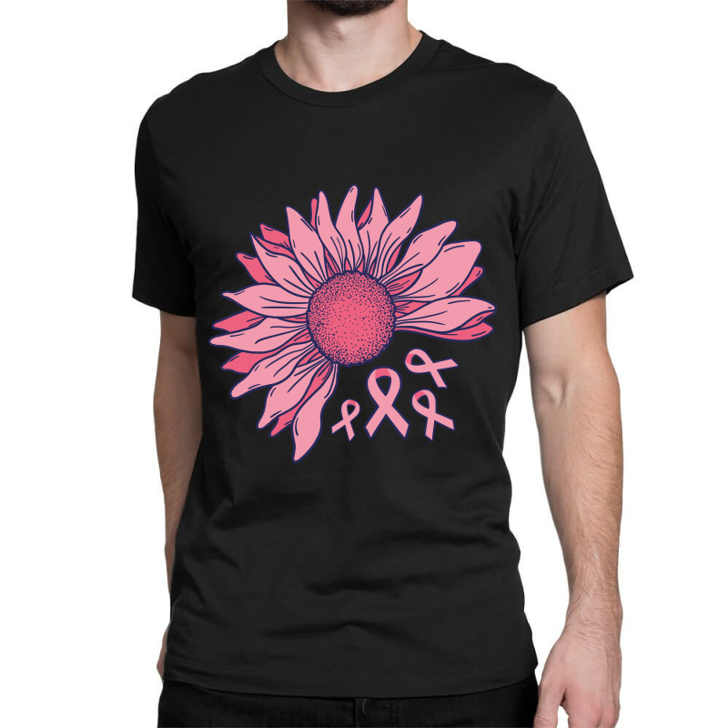 Pink Ribbon Flower Classic T-shirt | Artistshot