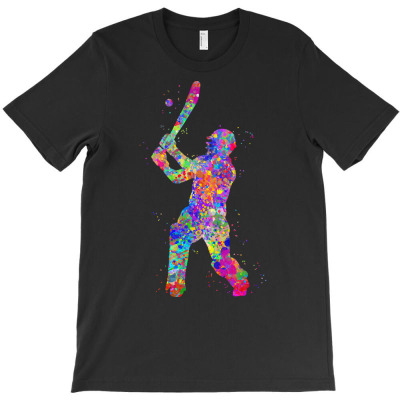 Cricket T  Shirt Cricket Player T  Shirt T-shirt Designed By Levi Nicolas