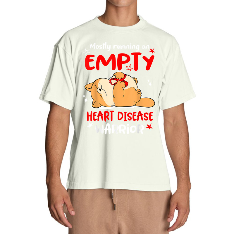 Mostly Running On Empty Heart Disease Warrior T Shirt Urban Heavy T-shirt by cm-arts | Artistshot