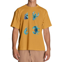 Aqua Colored Crustacean Urban Heavy T-shirt | Artistshot