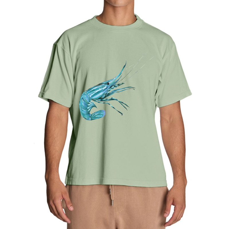 Aqua Colored Prawn Urban Heavy T-shirt | Artistshot