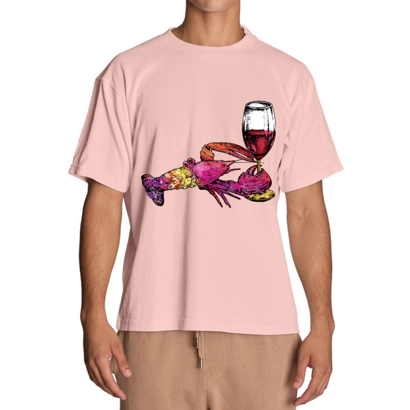 Crustaceancore Lobster With Wine Glass Urban Heavy T-shirt | Artistshot