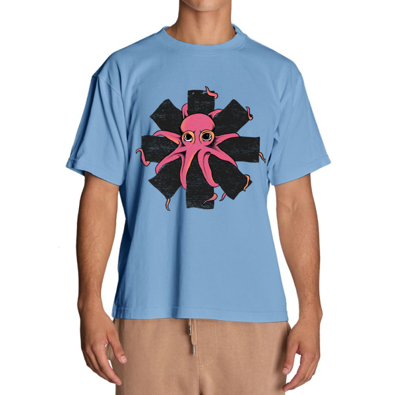 Red Octopus Vintage Urban Heavy T-shirt | Artistshot