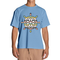 Ship Wheel Green Striped Urban Heavy T-shirt | Artistshot