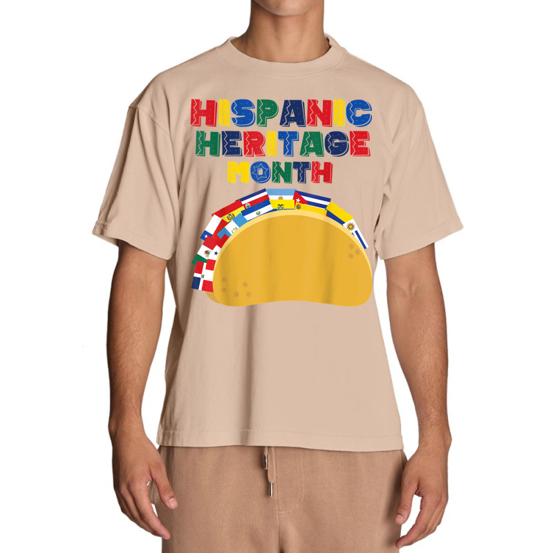 Hispanic Heritage Month Funny Tacos Latin American Countries T Shirt Urban Heavy T-shirt by pipanegocu | Artistshot