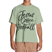 Christian Game Day Quote Jesus Coffee & Football Urban Heavy T-shirt | Artistshot