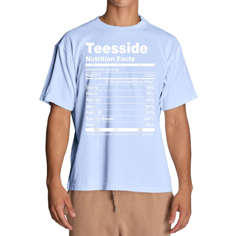 Teesside Nutrition Facts College University T Shirt Urban Heavy T-shirt by hankeajrippleex5 | Artistshot