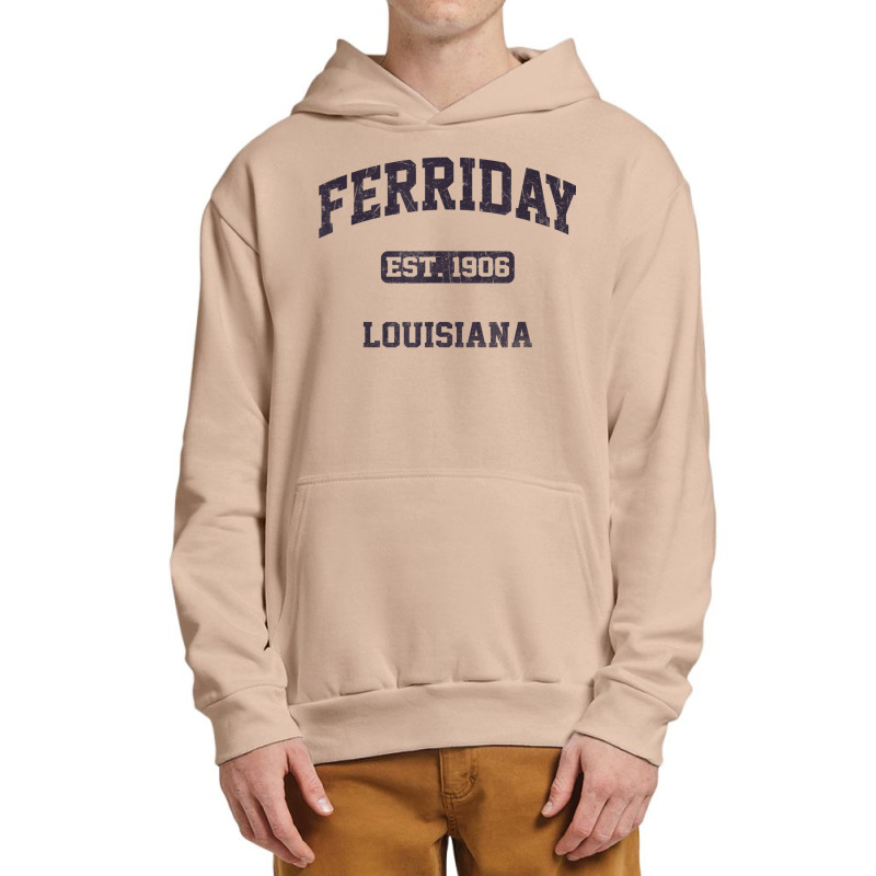 Ferriday Louisiana La Vintage State Athletic Style Urban Pullover Hoodie | Artistshot