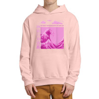 Big Wavy Pink Color Graphic T Shirt Urban Pullover Hoodie | Artistshot