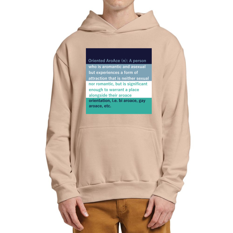 Oriented Aroace Definition Block Urban Pullover Hoodie | Artistshot