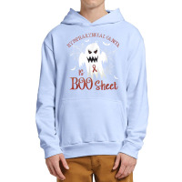 Hypopharyngeal Cancer Is Boo Sheet Burgundy Ivory Ribbon Urban Pullover Hoodie | Artistshot