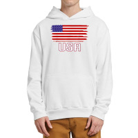 Usa Women Men Kids Patriotic American Flag July 4th Urban Pullover Hoodie | Artistshot