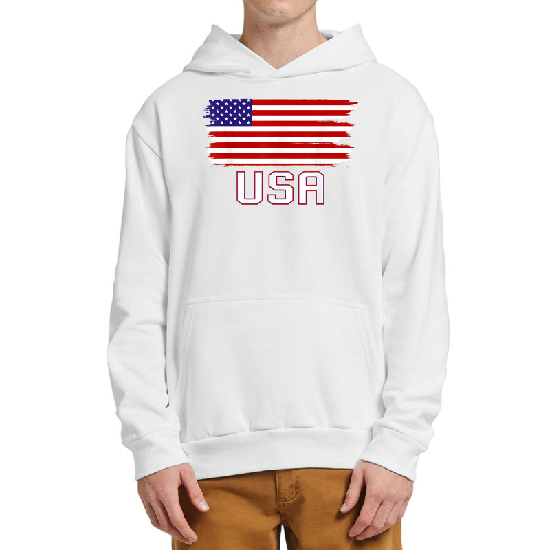 Usa Women Men Kids Patriotic American Flag July 4th Urban Pullover Hoodie | Artistshot