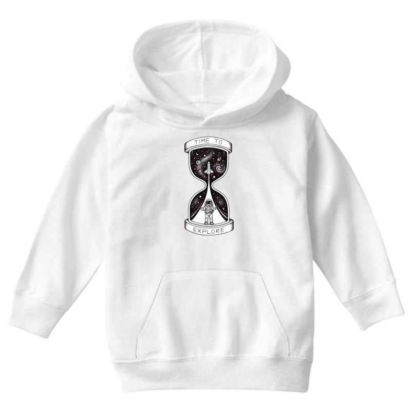 Time To Explore Astronaut Space Rocket Youth Hoodie by KATHYPATTERSON | Artistshot