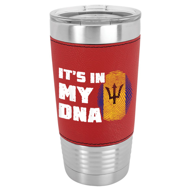 It's In My Dna Barbados Flag Fingerprint Men Women Leatherette Tumbler by Outpost | Artistshot