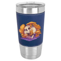 Skull Shrooms, Skull Shrooms Vintage, Skull Shrooms Painting, Skull, S Leatherette Tumbler | Artistshot