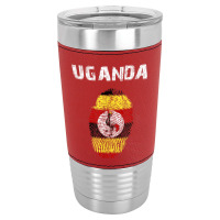 Uganda Fingerprint Flag Country Pride Heritage Shirt Leatherette Tumbler | Artistshot