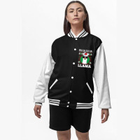 Fa La La Llama Ugly Christmas Long Sleeve Shirt Bomber Jacket | Artistshot