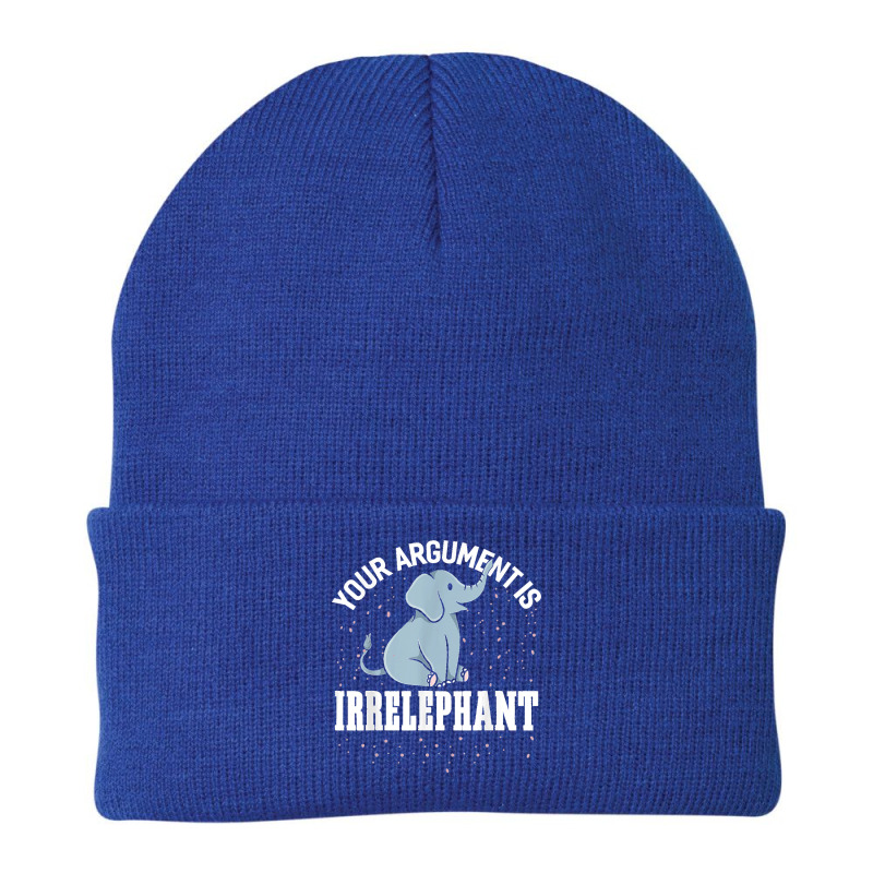 Your Argument Is Irrelephant Funny Elephant Beanie by WirtzRichard | Artistshot