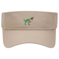 Boys Valentines Day  Kids Trex Dinosaur I Steal Hearts Visor Hat | Artistshot