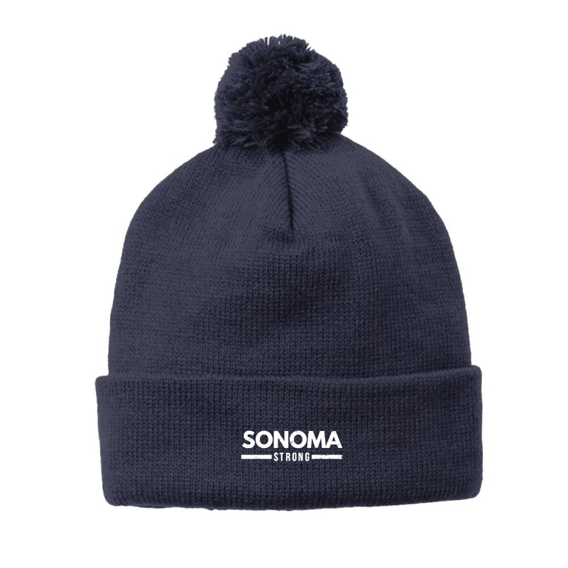 Sonoma County Strong North Bay California Pom Pom Beanie by AMderra12 | Artistshot