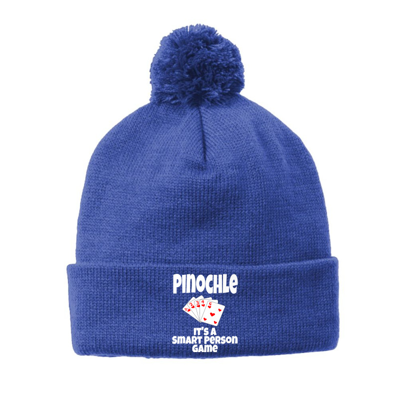 Funny Pinochle It's A Smart Person Game Card Game Playing Premium T Sh Pom Pom Beanie by agueron | Artistshot