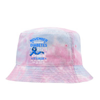 Diabetes November Is National Diabetes Awareness Month Support 288 Tie Dyed Bucket Hat | Artistshot