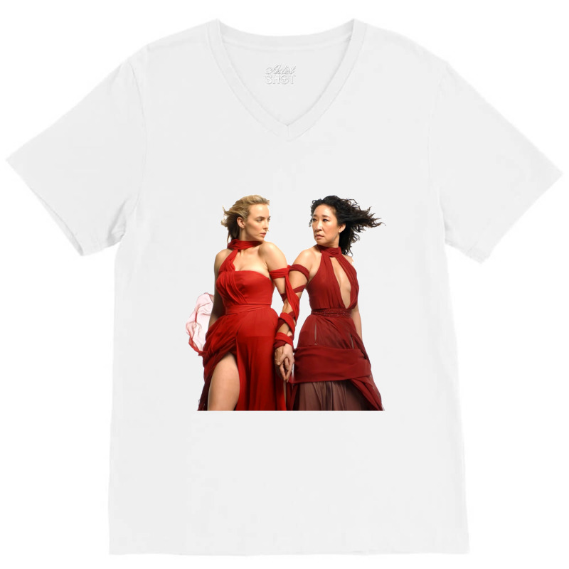 Killing Eve, Villanelle,jodie Comer,villanelle Jesus,drag,drag King,po V-neck Tee | Artistshot