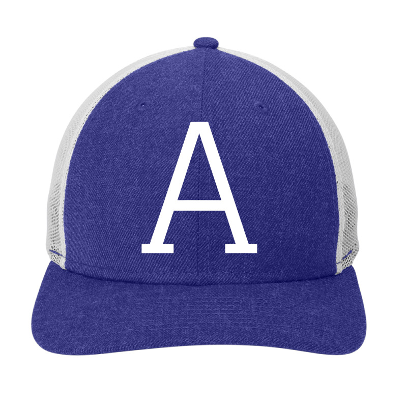 Letter A Initial Name Monogram Capital Letter T Shirt Snapback Trucker Cap by LoriMccarty89 | Artistshot