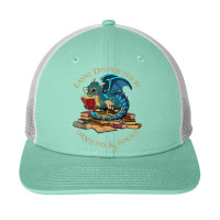 Easily Distracted By Dragons And Books Gift Nerd Dragon My Favorite Pe Snapback Trucker Cap | Artistshot