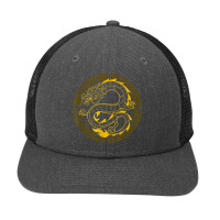 Golden Chinese Dragon Gift Shirt Martial Arts Asian Culture Retro Vint Snapback Trucker Cap | Artistshot