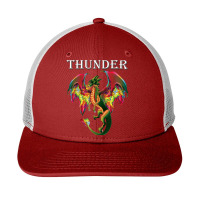 Imagine You Are A Thunder Dragon Breathing Fire With Wings Retro Vinta Snapback Trucker Cap | Artistshot