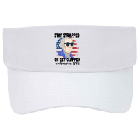 Stay Strapped Or Get Clapped George Washington 177 Visor Hat | Artistshot