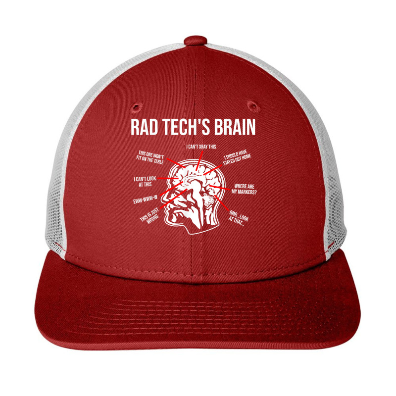 Radiologic Technologist Rad Tech Brain Radiology T Shirt Snapback Trucker Cap by walkersnoelan | Artistshot