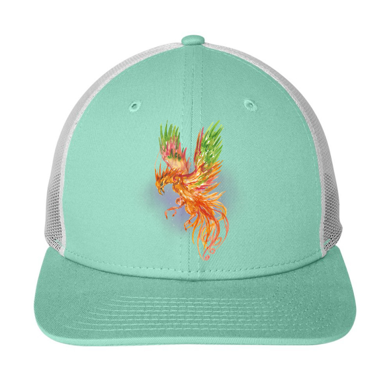 Phoenix Rising Watercolor Fantasy Mythical Mystic Funny Gift Snapback Trucker Cap by HailieDesign | Artistshot