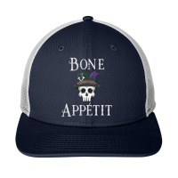 Vintage New Orleans Theme Voodoo Skull Fun Bone Appetit Pun T Shirt Snapback Trucker Cap | Artistshot