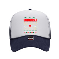 Deck The Halls With Beta Blockers Nurse Ugly Christmas Sweatshirt Foam Trucker Hat | Artistshot