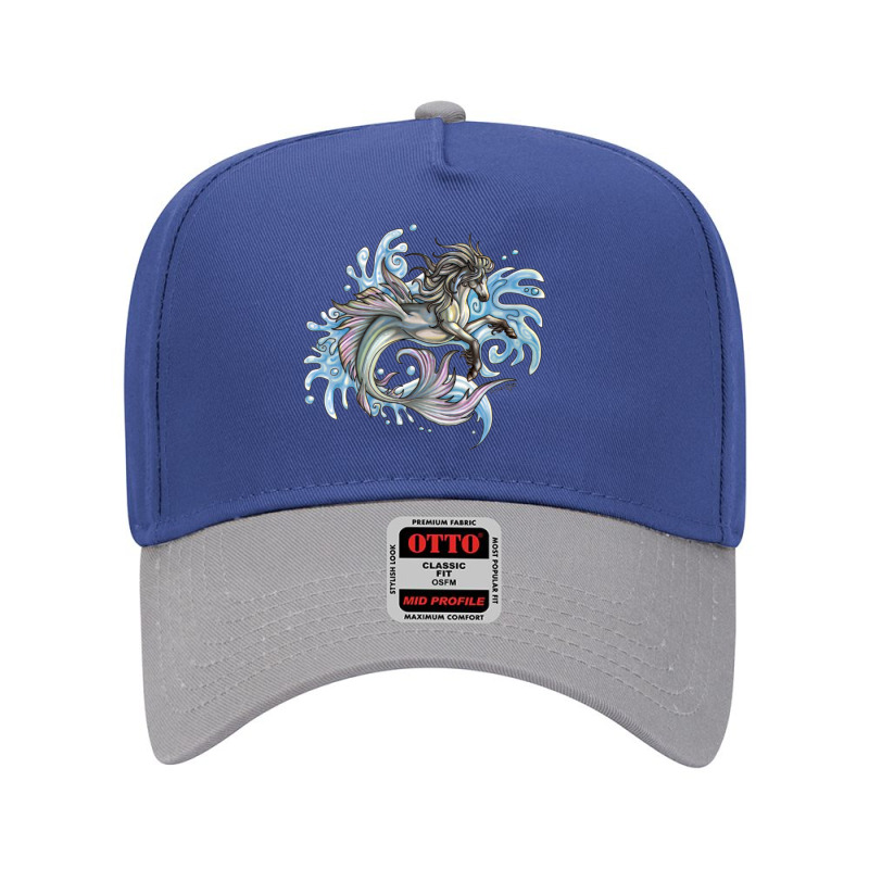 Marine Sea Horse Adjustable Baseball Cap by QuaidXan | Artistshot