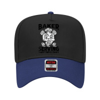 Baker Serving Sweetness Daily   Cakes   Funny   Baking Adjustable Baseball Cap | Artistshot