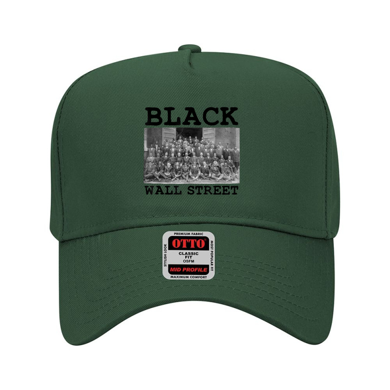 Vintage Black Business Black History Month Black Wall Street Music Ret Adjustable Baseball Cap by KhalilDesign | Artistshot