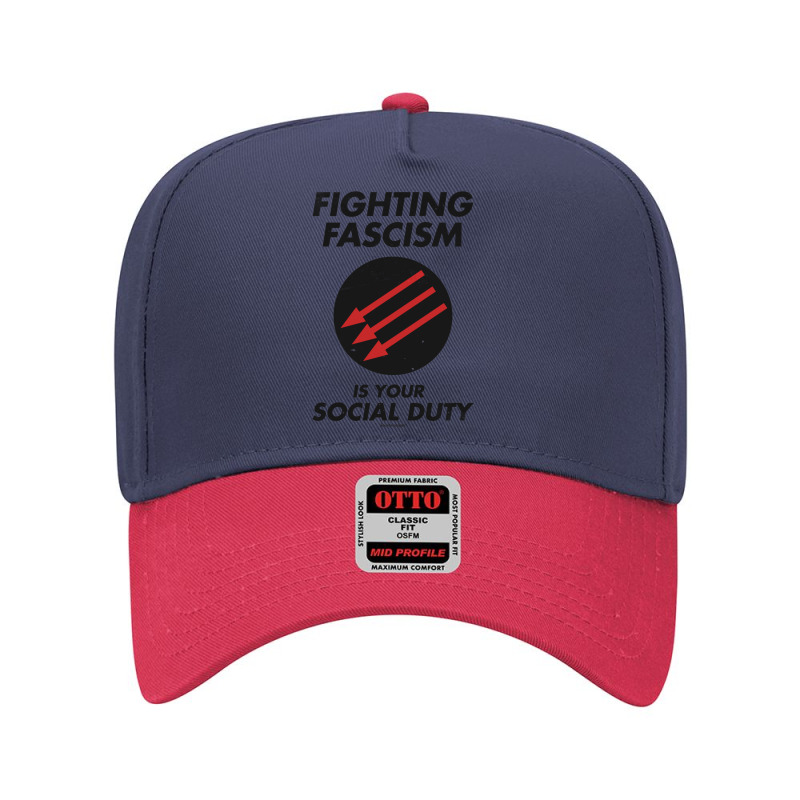 Fighting Fascism Is Your Social Duty Adjustable Baseball Cap by cm-arts | Artistshot