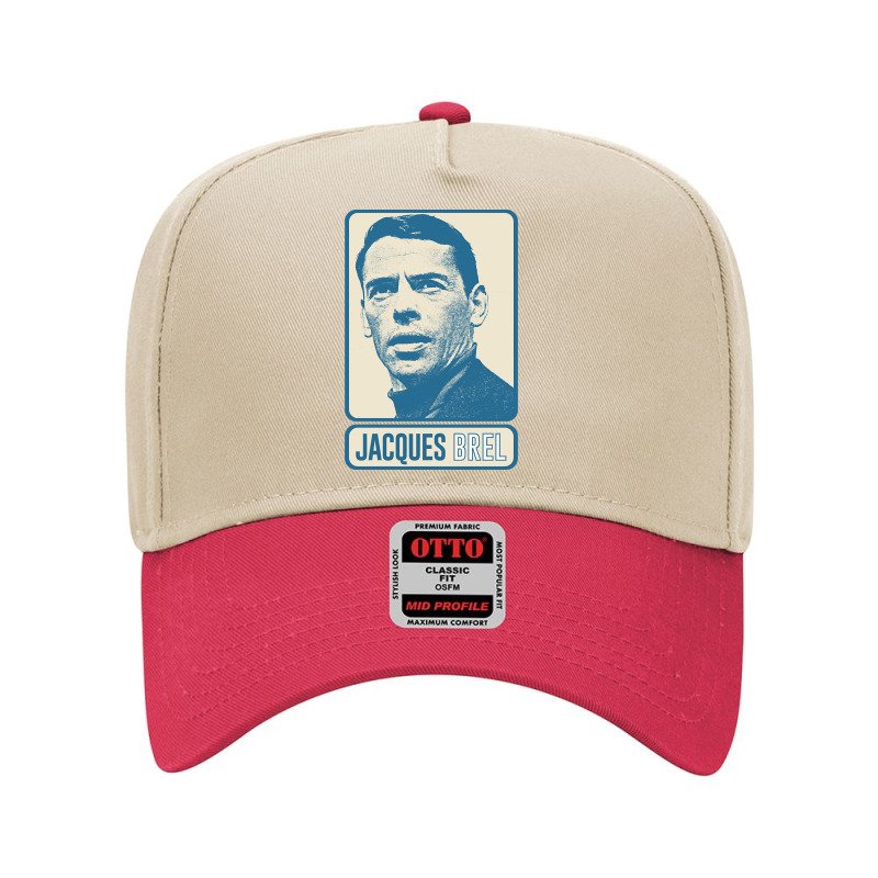 Jacques Brel ? Vintage Look Fan Design-xrkt2 Adjustable Baseball Cap by Quick Scully | Artistshot