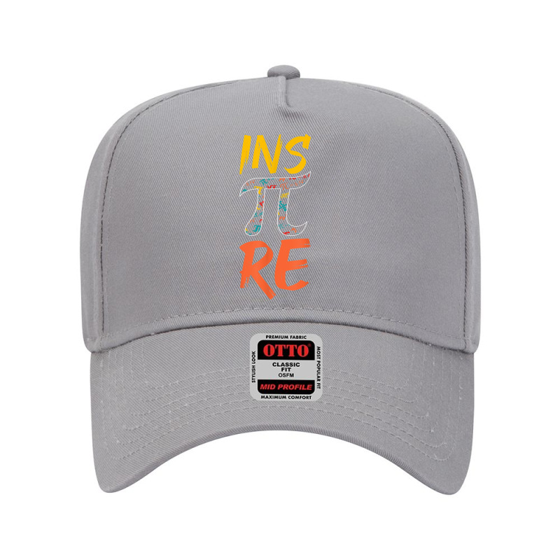 Ins Pi Re   Inspire   Retro National Pi Day Math T Shirt Adjustable Baseball Cap | Artistshot