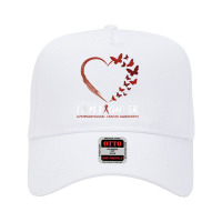 I Am Fighter Hypopharyngeal Cancer Awareness Shirt Butterfly Adjustable Baseball Cap | Artistshot