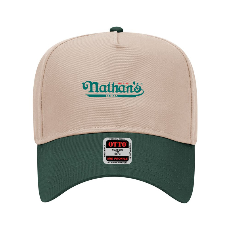 Nathan's Famous Resto Adjustable Baseball Cap by Leslietorresw | Artistshot