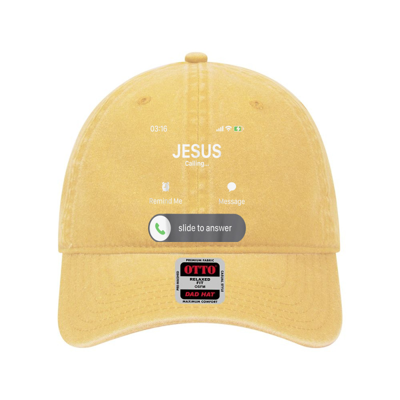 Jesus Is Calling Mobile Jesus God Religious Birthday Gifts Dyed Cap by Aria-Proctor | Artistshot