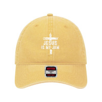 Jesus Is My Jam Christian Catholic Cross Bible Religious For Mens Wome Dyed Cap | Artistshot